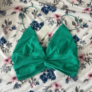 Urban Outfitters Green Twist Crop